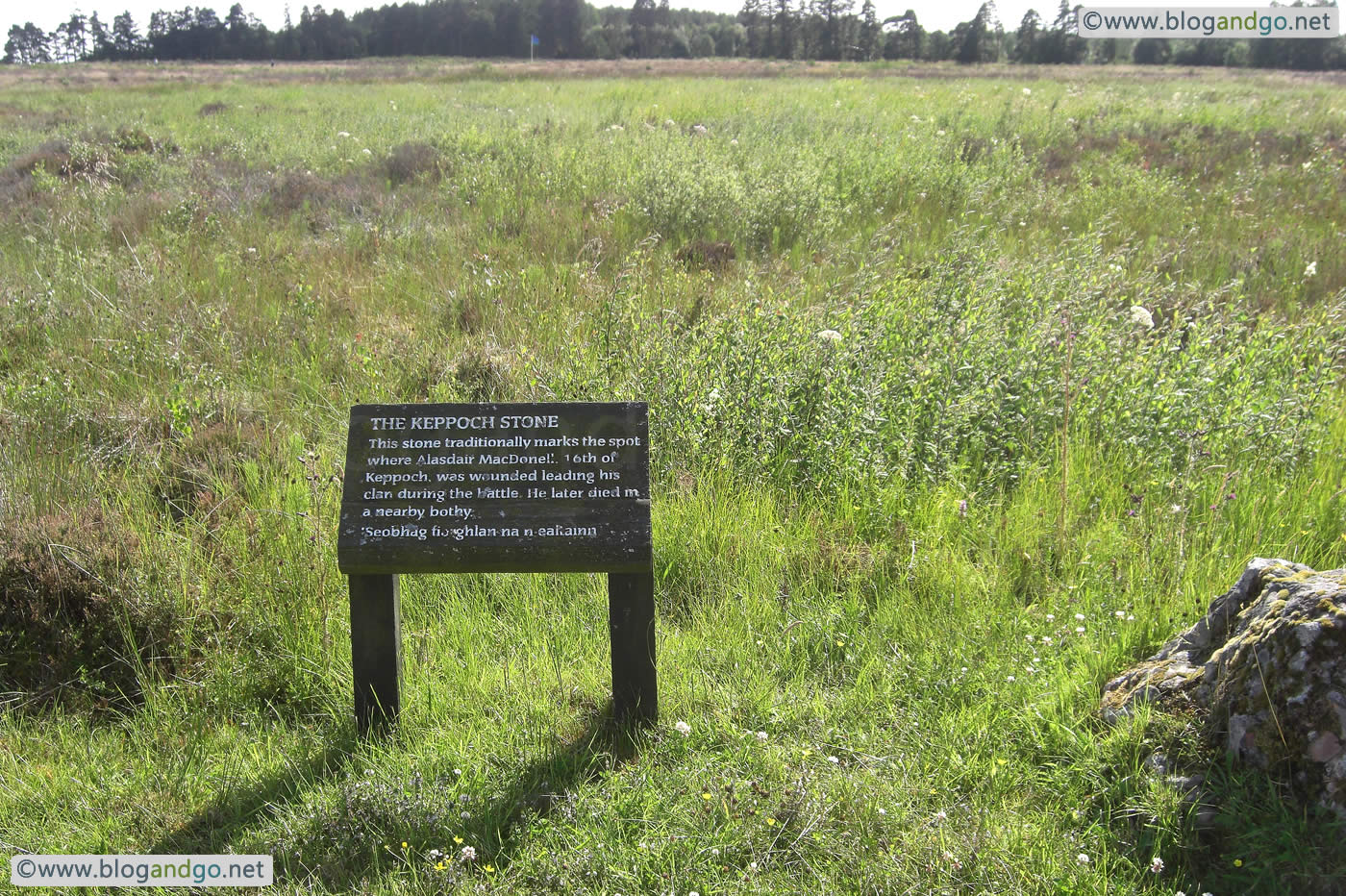 Culloden - The Keppoch Stone sign